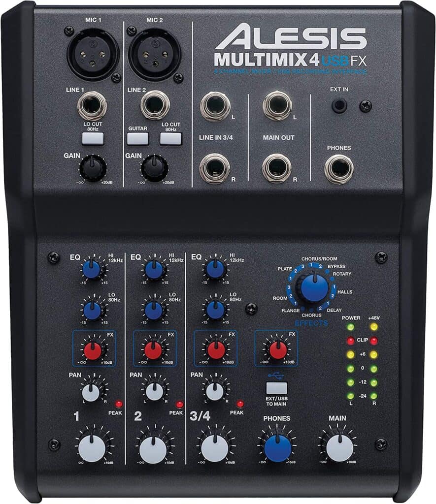 Best podcast mixer: Alesis MultiMix 4