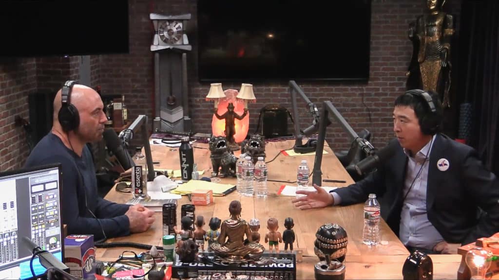 The Joe Rogan Experience's video podcast format