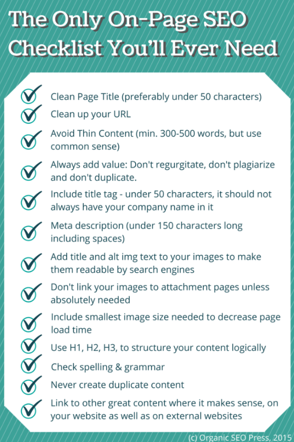 SEO checklist 